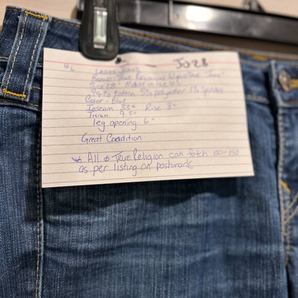 True Religion	World Tour "Jodie" Women's Jeans size 28 - Picture 6 of 6